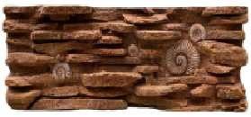 Simulated Fossil Landscape Terrarium Background For Snacks And Lizards