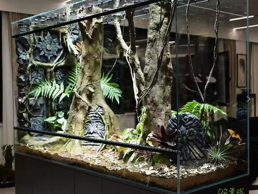 PU 3D Stereo Custom Terrarium Background Portable SL-M06B Space Saving