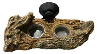 Lightweight Pet Tortoise Water Dish Moisture Proof With Glass Suction Cups